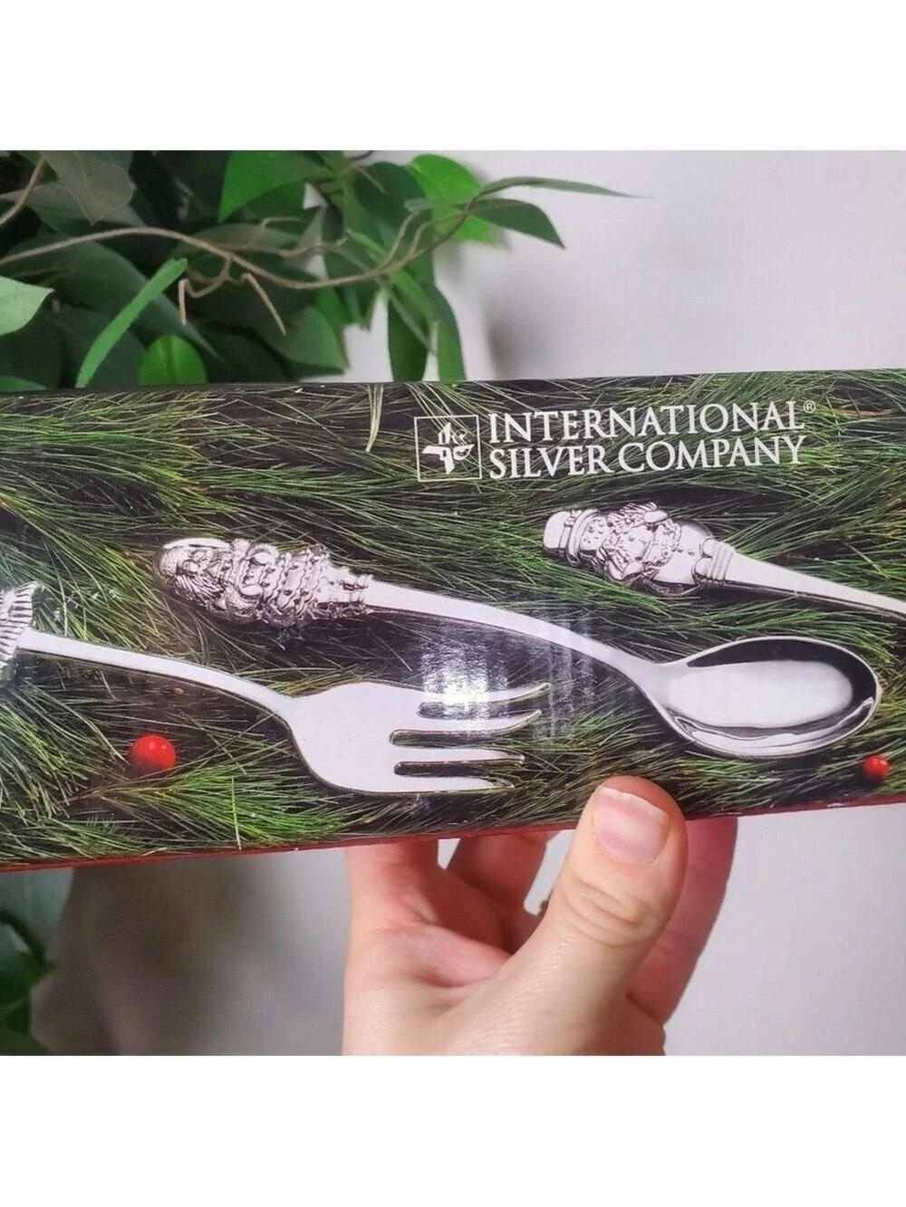 International Silver Company Christmas Serving Set Vintage